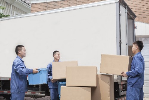 Removal truck ready for a local move in Sutton