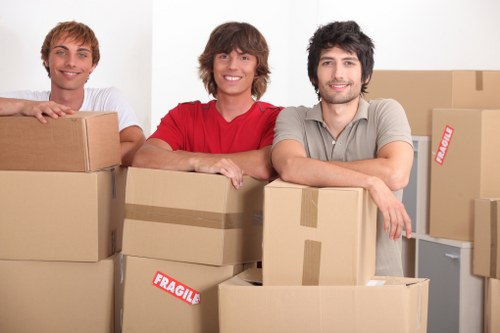 Local office removals vehicle serving businesses in Sutton