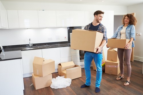 Commercial moving truck for office relocation in Sutton