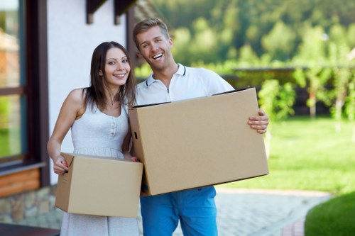Packing and loading belongings for a Sutton move